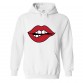 Red Lip Bite Classic Unisex Novelty Kids and Adults Pullover Hoodie						 									 									